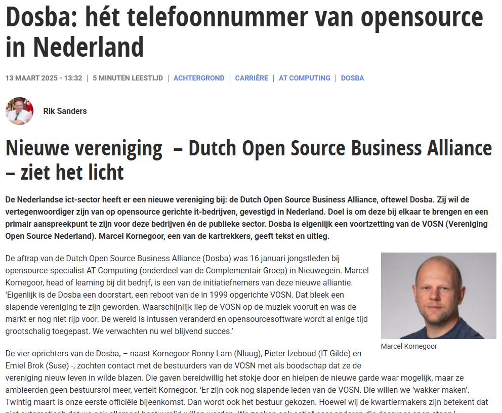 DOSBA in Computable